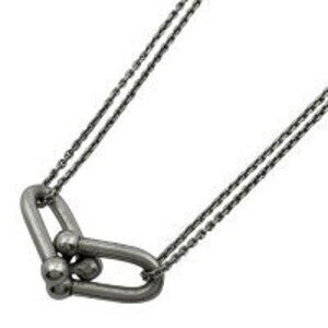 Tiffany Co Double Link Necklace Hardware Pendant Sterling Silver